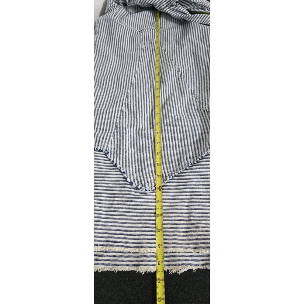 Free People Bendita Midi Dress Sz L Button Denim Womans Beach Cottage Pockets - Picture 14 of 14
